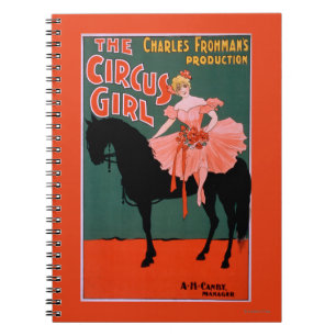 The Circus Girl - Woman on Horse Theatrical Notebook