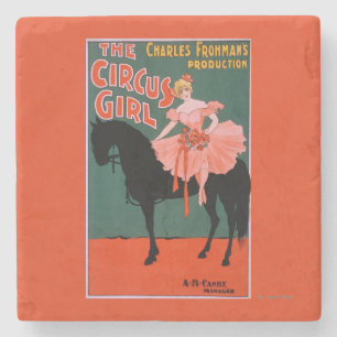 The Circus Girl - Woman on Horse Theatrical Stone Coaster