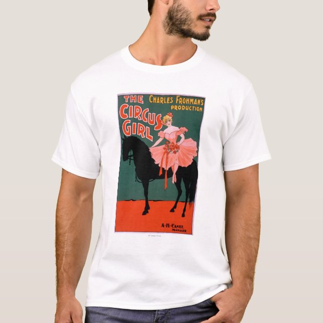 The Circus Girl - Woman on Horse Theatrical T-Shirt (Front)
