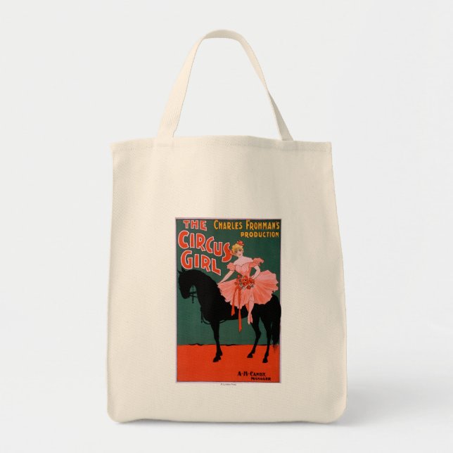 The Circus Girl - Woman on Horse Theatrical Tote Bag (Front)