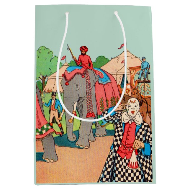 The circus is coming to town medium gift bag (Front)