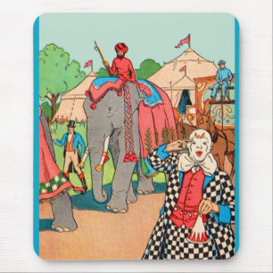 The circus is coming to town mouse mat