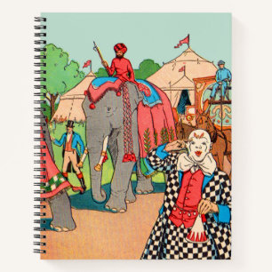 The circus is coming to town notebook