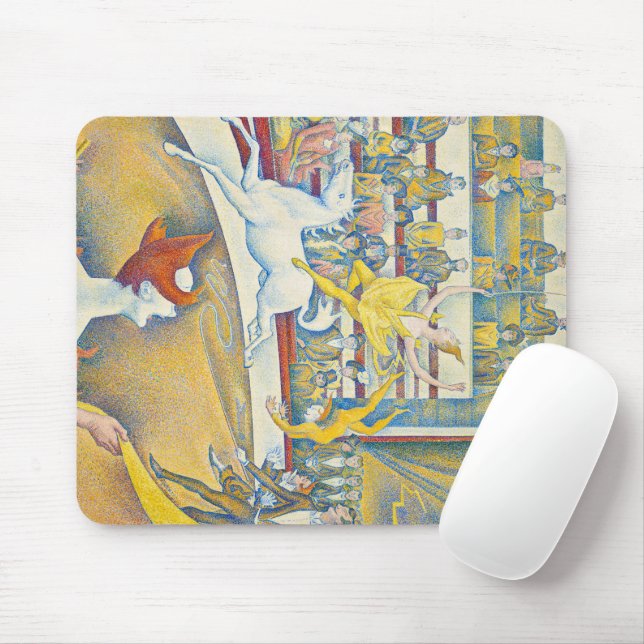 The Circus, Le Cirque, 1891 by Georges Seurat Mouse Mat (With Mouse)