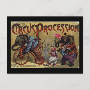The Circus Procession Front Cover Postcard