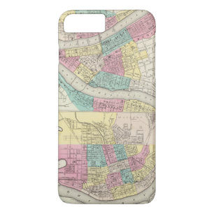 The Cities Of Pittsburgh Allegheny Cincinnati iPhone 8 Plus/7 Plus Case