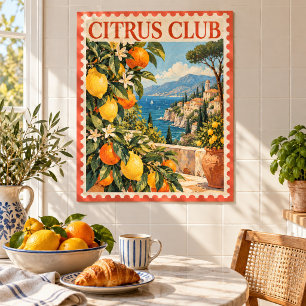 The Citrus Postal Club Art Print