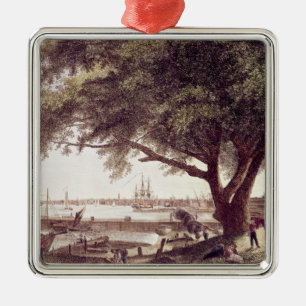 The City and Port of Philadelphia, from Metal Tree Decoration