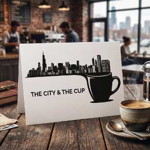 The City and The Cup Chicago Skyline Card