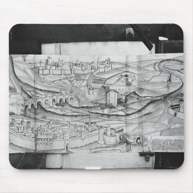 The city and the village of Carcassonne, 1462 Mouse Mat (Front)