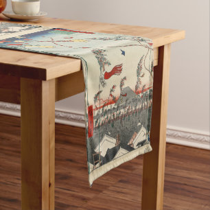 The City Flourishing, Tanabata Festival. Short Table Runner