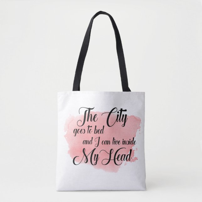 The City Goes To Bed Tote Bag (Front)
