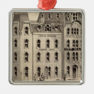 The City Hall of Minneapolis, Minnesota Metal Tree Decoration