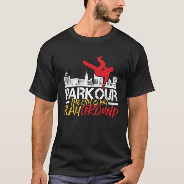The City Is My Playground Parkour and Freerunning T-Shirt (Front)