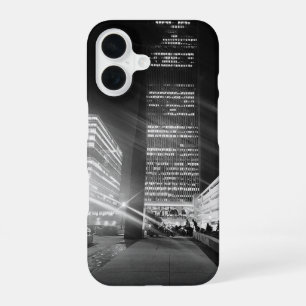 The City Lights Black & White Slim-Fit iPhone Case