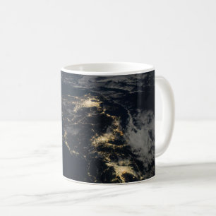 The City Lights Of Japan At Night. Coffee Mug