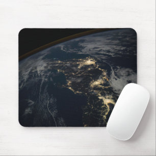 The City Lights Of Japan At Night. Mouse Mat