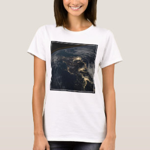 The City Lights Of Japan At Night. T-Shirt