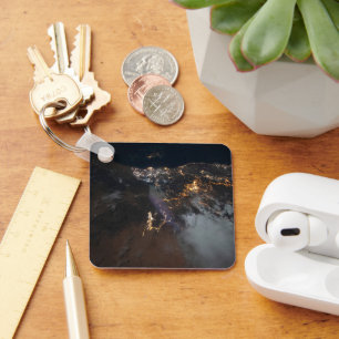 The City Lights Of Jazan And Its Suburbs Key Ring