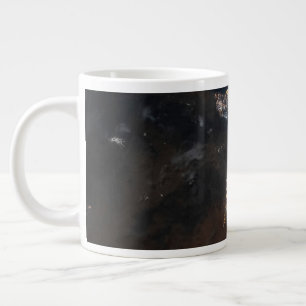 The City Lights Of Jazan And Its Suburbs Large Coffee Mug