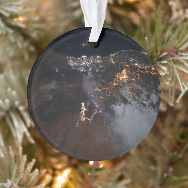 The City Lights Of Jazan And Its Suburbs Ornament (Tree)