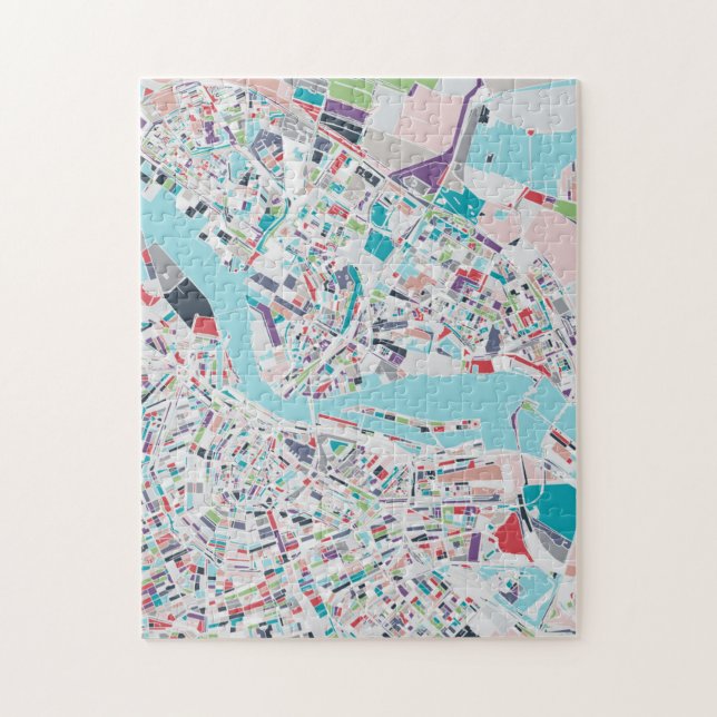 The City of Amsterdam Jigsaw Puzzle (Vertical)