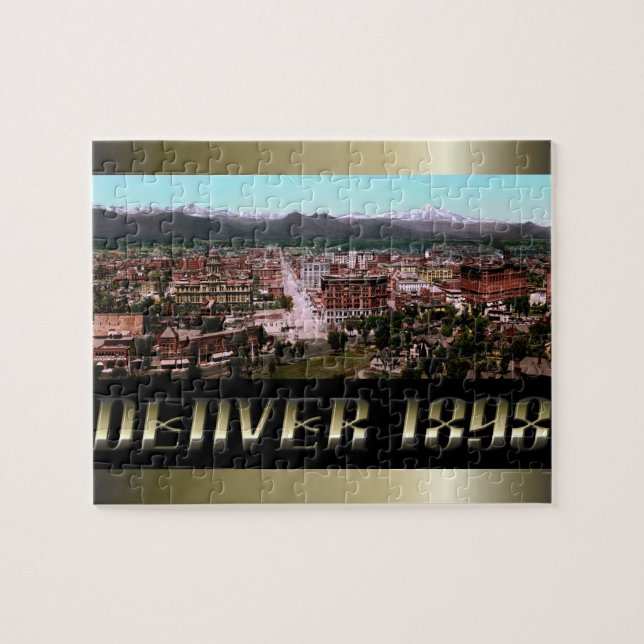 The City of Denver 1898 Jigsaw Puzzle (Horizontal)