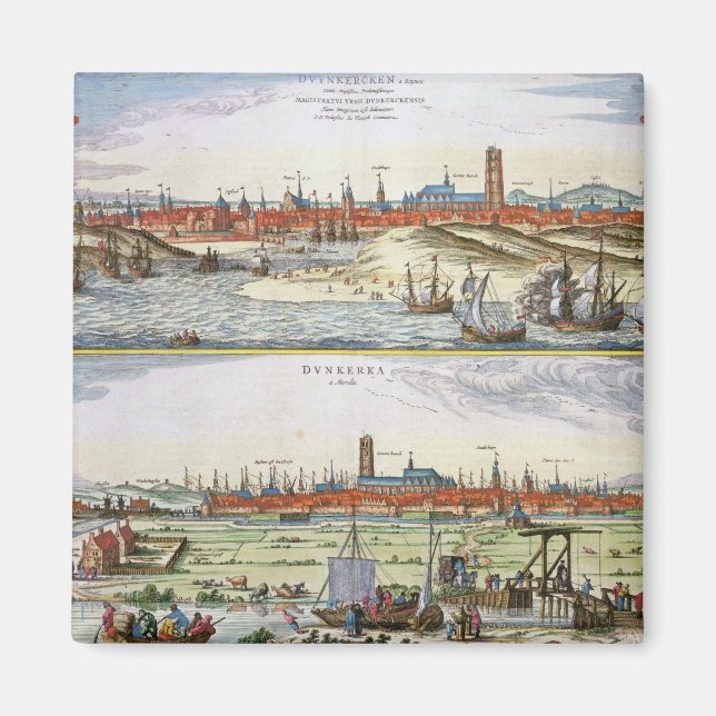 The City of Dunkirk during the Spanish occupation, Magnet (Front)