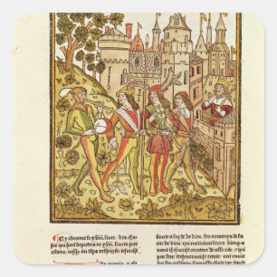 The City of God and the City of This Century Square Sticker