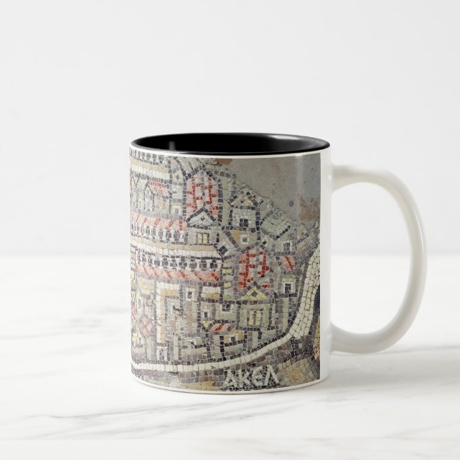 The City of Jerusalem and the surrounding area Two-Tone Coffee Mug (Right)