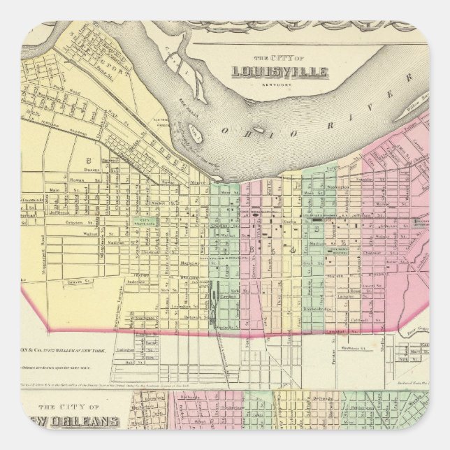 The City Of Louisville Kentucky Square Sticker (Front)