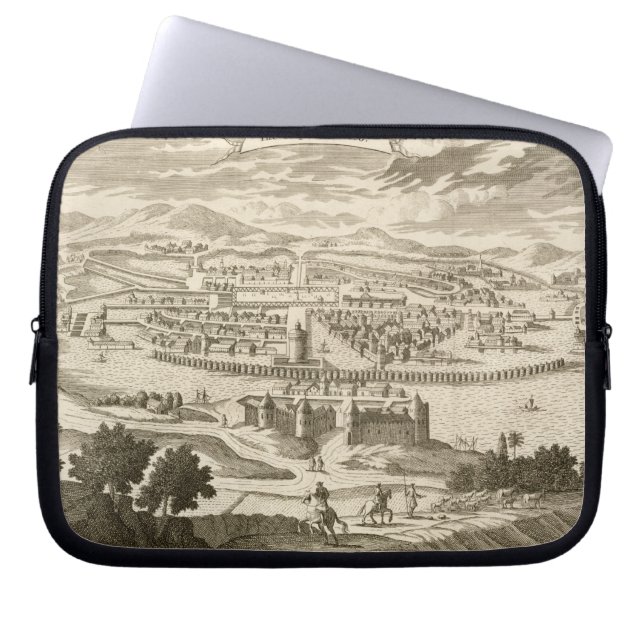 The City of Mexico, 1723 (engraving) Laptop Sleeve (Front)