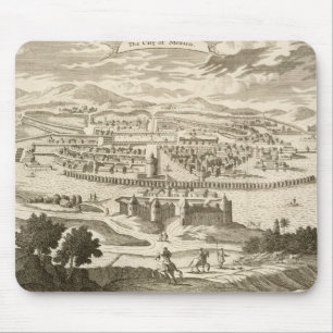 The City of Mexico, 1723 (engraving) Mouse Mat