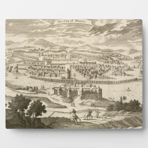 The City of Mexico, 1723 (engraving) Plaque