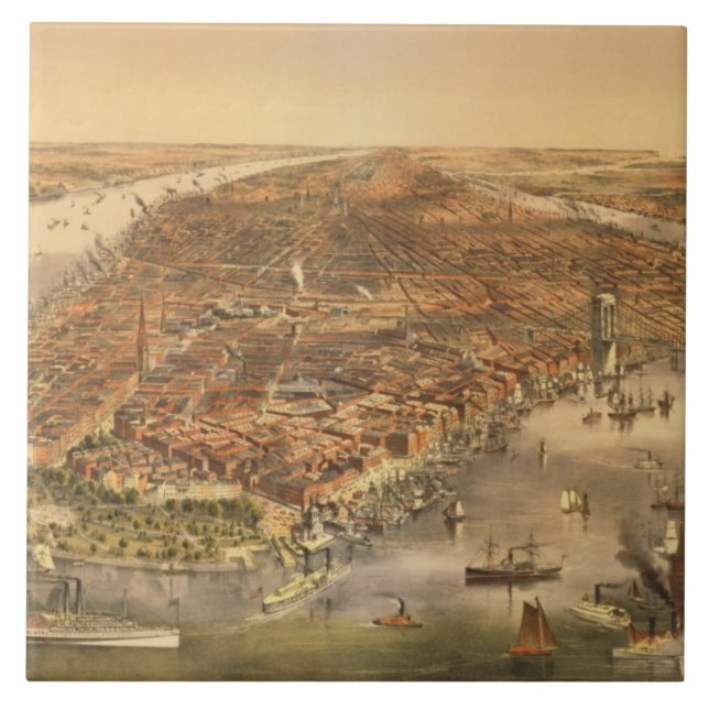 The City of New York, 18 Tile (Front)