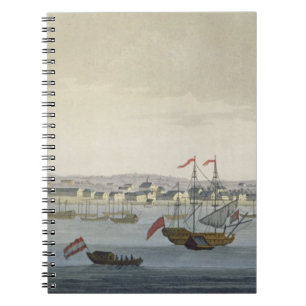The City of Paramaribo (colour engraving) Notebook