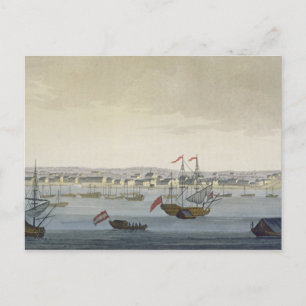The City of Paramaribo (colour engraving) Postcard