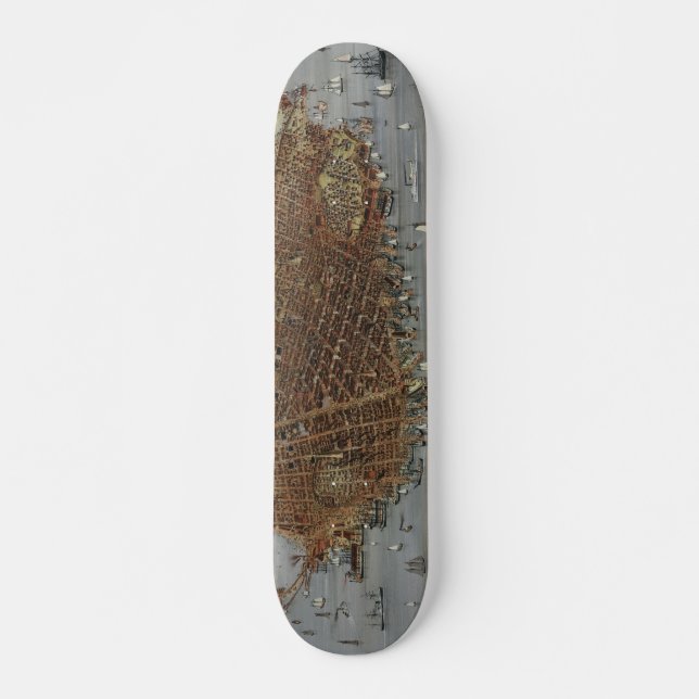 The City of San Francisco California from 1878 Skateboard (Front)