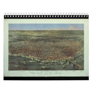 The City of St. Louis Missouri from 1874 Calendar