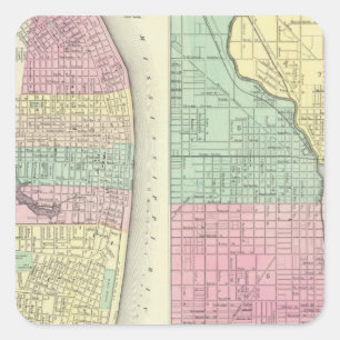 The City Of St Louis Missouri Square Sticker