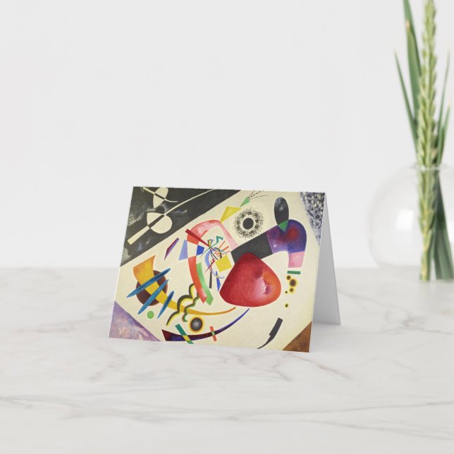 The City, Red Spot II by Wassily Kandinsky Thank You Card (Front)