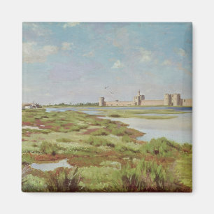 The City Walls of Aigues-Mortes, 1867 Magnet