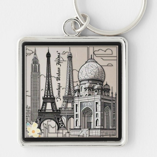 "The City's Canvas" Key Ring (Front)