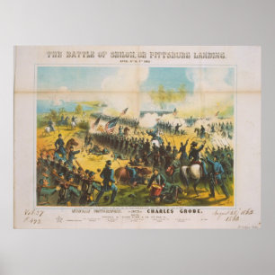 The Civil War Battle of Shiloh Pittsburg Landing Poster