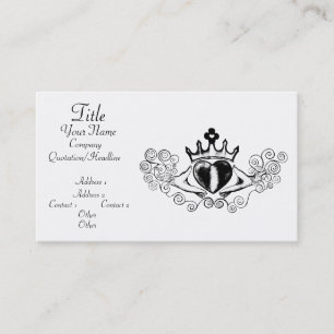 The Claddagh (Black) Business Card