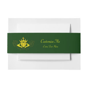 The Claddagh (Gold) Invitation Belly Band