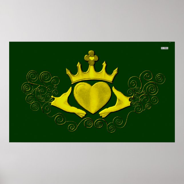 The Claddagh (Gold) Poster (Front)