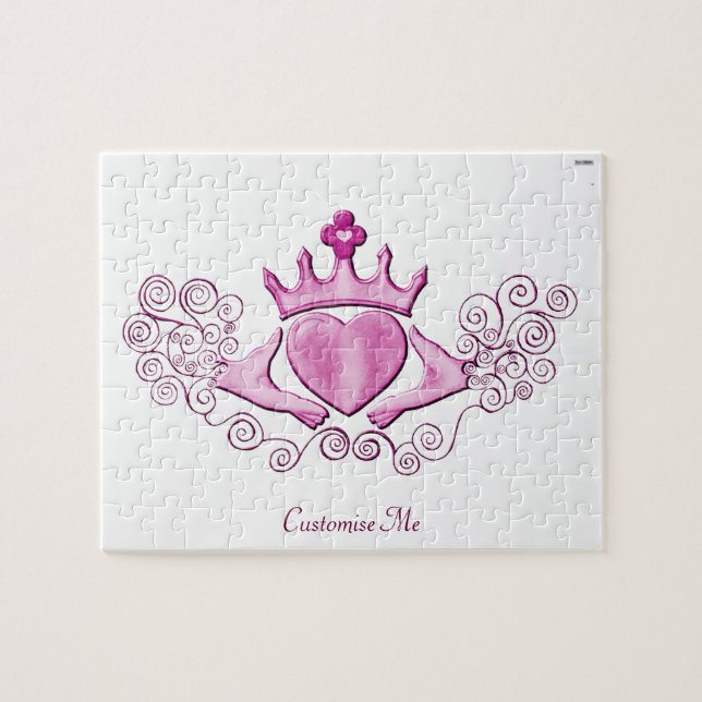 The Claddagh (Pink) Jigsaw Puzzle (Horizontal)
