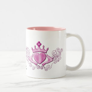 The Claddagh (Pink) Two-Tone Coffee Mug