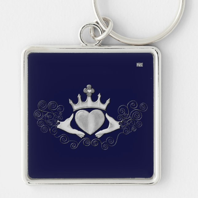 The Claddagh (Silver) Key Ring (Front)